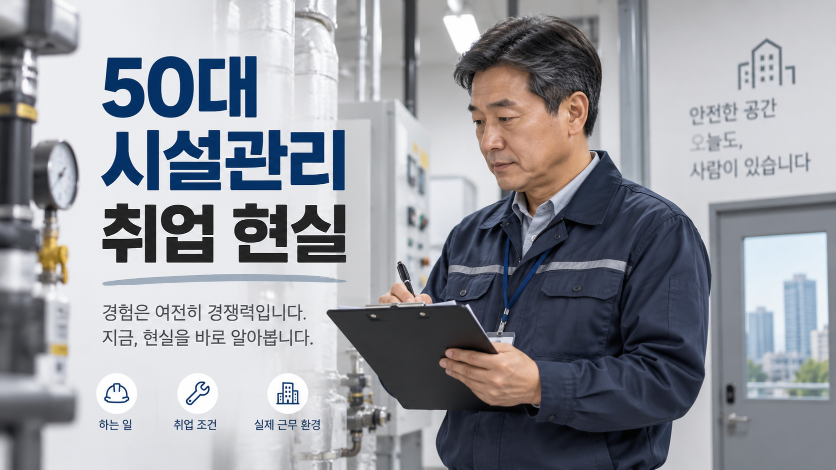 50대 시설관리 취업 현실|무경력 가능할까? 월급·자격증 총정리